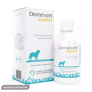 Suplemento Alimentar Demevert Caninu's<BR>- Uso Oral<BR>- 240ml<BR>- Avert