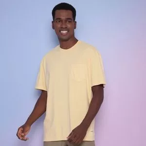 Camiseta Lisa E-Fabrics<BR>- Amarela