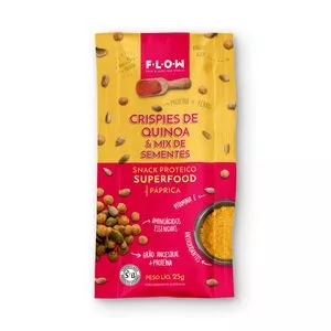 Crispies De Quinoa & Mix De Sementes<BR>- Páprica<BR>- 25g<BR>- Flow Food