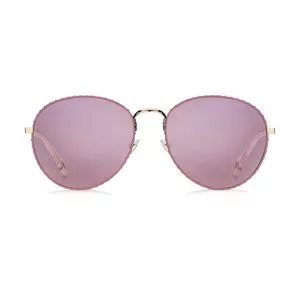 Óculos De Sol Arredondado<BR>- Rosa & Rosê Gold<BR>- Givenchy