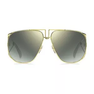Óculos De Sol Arredondado<BR>- Cinza & Dourado<BR>- Givenchy