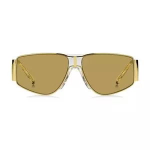 Óculos De Sol Máscara<BR>- Marrom & Dourado<BR>- Givenchy
