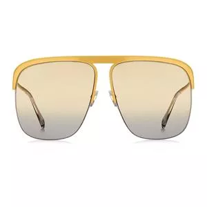 Óculos De Sol Quadrado<BR>- Cinza & Amarelo<BR>- Givenchy
