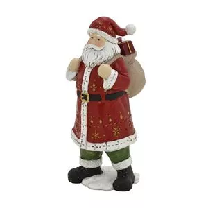 Papai Noel Decorativo<BR>- Vermelho & Branco<BR>- 19,5x8,5x9cm<BR>- Mabruk