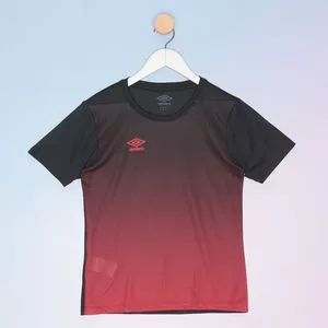Camisa Degradê<BR>- Preta & Vermelha<BR>- Umbro