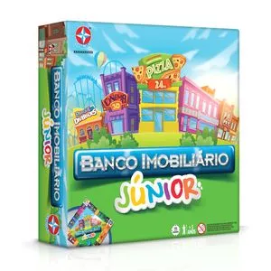 Banco Imobiliário Jr.<BR>- Verde & Laranja<BR>- 6x27x40cm<BR>- Estrela