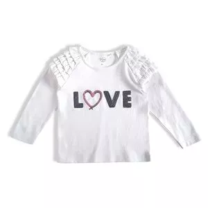 Camiseta Love<BR>- Branca & Preta