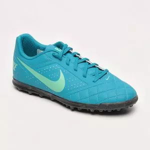 Chuteira Nike Beco 2 Society <BR>- Azul Turquesa & Verde Claro