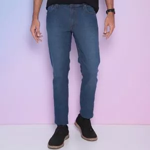 Calça Jeans Skinny Lisa <BR>- Azul