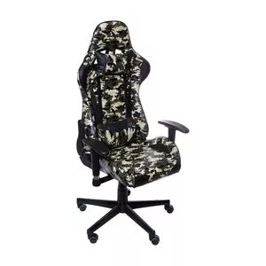 Cadeira Office Gamer<BR>- Verde & Preta<BR>- 135x60x51cm<BR>- Or Design