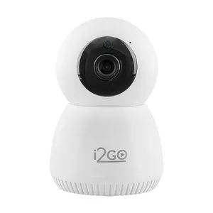 Câmera De Segurança Inteligente<BR>- Branca<BR>- 12x8x7cm<BR>- Wi-Fi<BR>- 1080p<BR>- I2GO