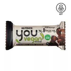 You Vegan Protein Bar<BR>- Cacau 70% & Café<BR>- 10 Unidades<BR>- Nutrata