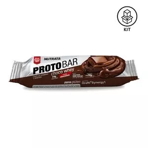 Protobar Whey<BR>- Chocolate Meio Amargo<BR>- 8 Unidades<BR>- Nutrata