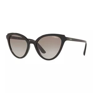Óculos De Sol Gatinho<BR>- Preto & Marrom<BR>- Vogue