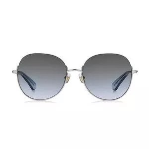 Óculos De Sol Arredondado<BR>- Azul & Prateado<BR>- Kate Spade