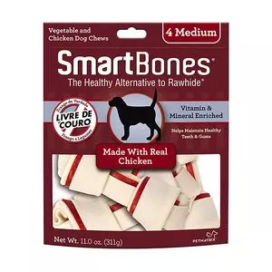 Smartbones Medium<BR>- Frango & Legumes<BR>- 311g<BR>- Smartbones