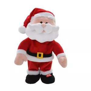 Papai Noel Decorativo<BR>- Vermelho & Branco<BR>- 34,5x18x13cm<BR>- Mabruk