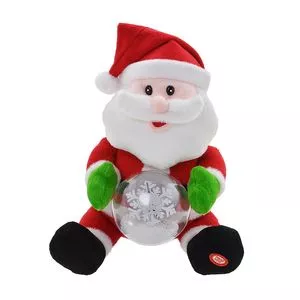Papai Noel Decorativo<BR>- Vermelho & Branco<BR>- 29x20x18,5cm<BR>- Mabruk