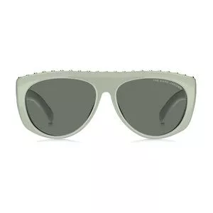 Óculos De Sol Máscara<BR>- Verde Militar<BR>- Marc Jacobs