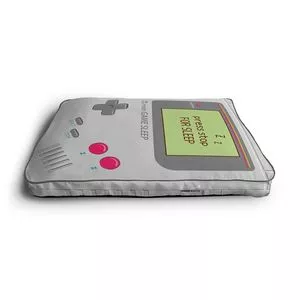 Futon Retrô Game Boy<BR>- Cinza Claro & Vermelho<BR>- 6x65x85cm<BR>- Petzim