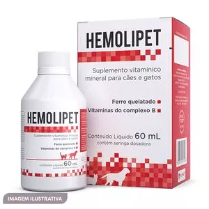 Suplemento Vitamínico Mineral Hemolipet<BR>- Uso Oral<BR>- 60ml<BR>- Avert