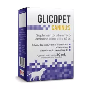 Suplemento Vitamínico Aminoácido Glicopet Caninu's<BR>- Uso Oral<BR>- 30ml<BR>- Avert