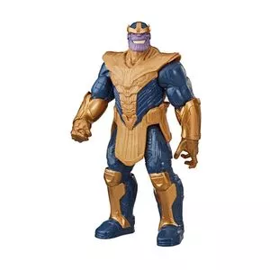 Boneco Titan Hero Deluxe Thanos®<BR>- Azul Marinho & Dourado<BR>- 30,4x16,5x7,6cm<BR>- Hasbro
