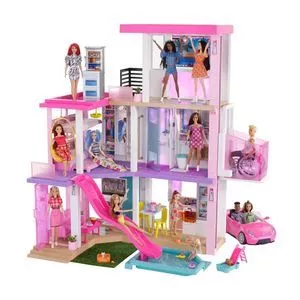 Mega Casa Dos Sonhos Barbie®<BR>- Branca & Pink<BR>- 76,5x76x23cm