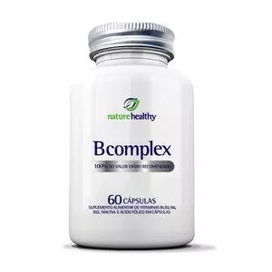 Complexo B 100% IDR<BR>- 60 Cápsulas<BR>- Nature Healthy