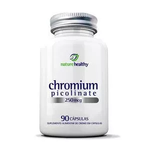 Chromium Picolinate 250mcg<BR>- 90 Cápsulas<BR>- Nature Healthy