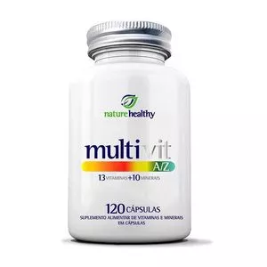 MultiVit A/Z<BR>- 120 Cápsulas<BR>- Nature Healthy