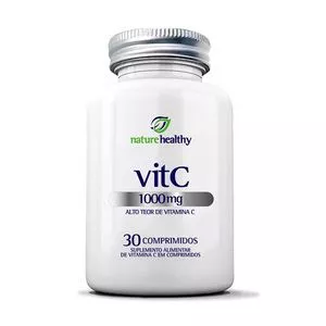 Vitamina C 1000mg<BR>- 30 Comprimidos<BR>- Nature Healthy