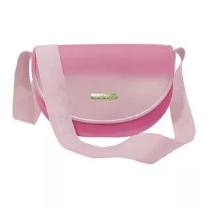 Bolsa Com Tag Da Marca<BR>-Pink & Rosa Claro<BR>-15x34x10cm
