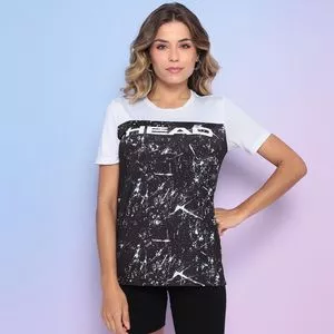 Camiseta Com Recortes<BR>- Branca & Preta