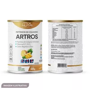 Colágeno Artros<BR>- Abacaxi Com Hortelã<BR>- 300g<BR>- Mix Nutri