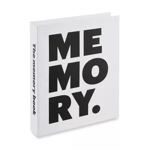 Caixa Livro Memory<BR>- Branca & Preta<BR>- 32x26x5cm<BR>- Mart