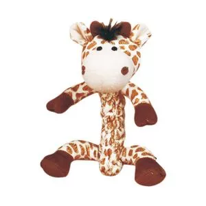 Brinquedo Em Pelúcia Girafa<BR>- Marrom & Bege Claro<BR>- 36x20x17cm<BR>- Chalesco