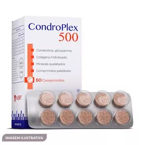 Suplemento Alimentar CondroPlex 500<BR>- Uso Oral<BR>- 60 Comprimidos<BR>- Avert