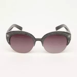 Óculos De Sol Gatinho<BR>-  Marrom Escuro & Cinza Escuro<BR>- Triton Eyewear