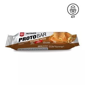 Protobar Whey<BR>- Amendoim<BR>- 8 Unidades<BR>- Nutrata