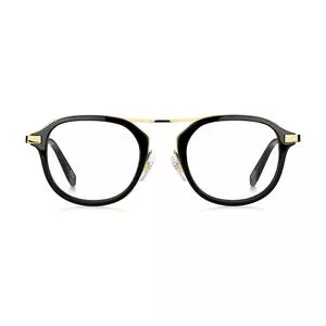 Armação Arredondada para Óculos de Grau<br /> - Preta & Dourada<br /> - Marc Jacobs