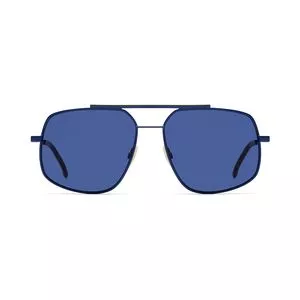 Óculos De Sol Quadrado<BR>- Azul & Marrom<BR>- Fendi