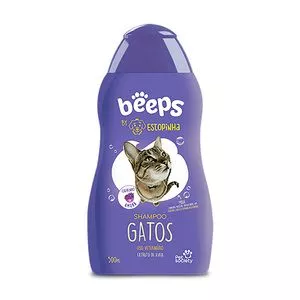 Shampoo Beeps Gatos<BR>- Amora<BR>- 500ml<BR>- Pet Society