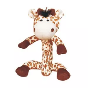 Brinquedo Em Pelúcia Girafa<BR>- Marrom & Bege Claro<BR>- 36x20x17cm<BR>- Chalesco