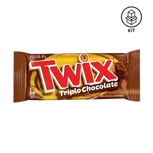 Barra Recheada Twix Triplo Chocolate<BR>- 18 Unidades<BR>- TWIX®
