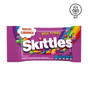 Balas Mastigáveis Skittles<br /> - Wild Berry<br /> - 14 Unidades<br /> - SKITTLES®