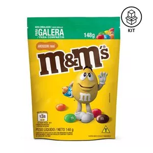 Confeito M&M's Chocolate Ao Leite Com Amendoim<BR>- 24 Unidades<BR>- M&M'S®
