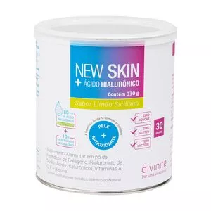New Skin + Ácido Hialurônico<BR>- Limão Siciliano<BR>- 330g<BR>- Divinitè Nutricosméticos