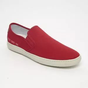 Slip On Com Recortes<BR>- Vermelho<BR>- Colcci Shoes