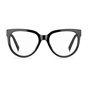 Armação Arredondada Para Óculos De Grau<BR>- Preta & Dourada<BR>- Givenchy